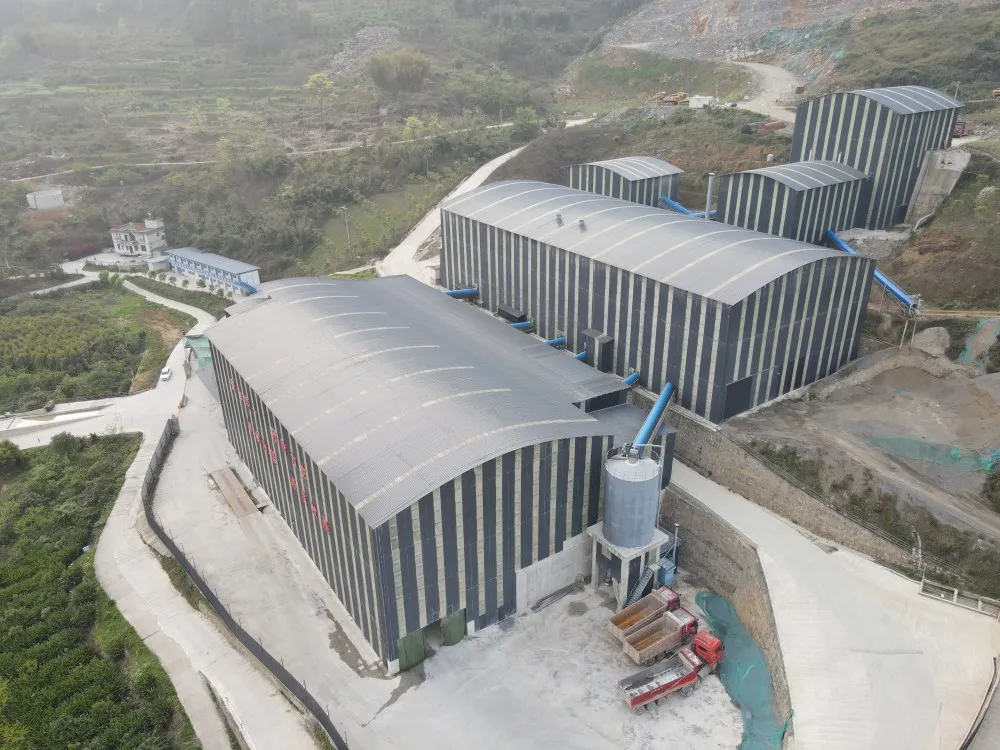 Проект производственной линии песчано-гравийного заполнителя из известняка производительностью 1000 тонн в час в Ибине