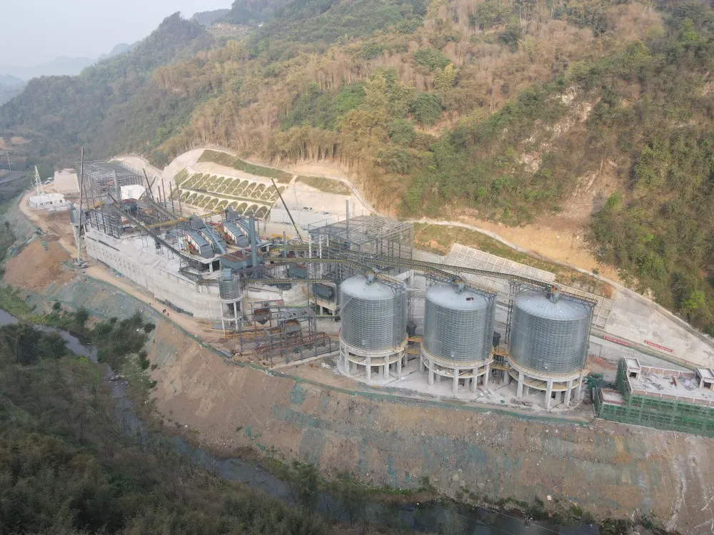 Проект производственной линии песчано-гравийного заполнителя из известняка производительностью 1500 тонн в час в Ибине